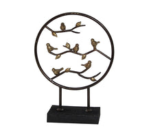 Table Deco Birds Tromvik 37x9x28cm Antique Gold