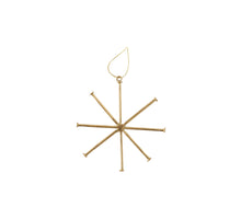 Hanger Snowflake 10x10cm Gold