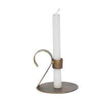 Candle Holder Naujan D12 H11cm Antique Gold