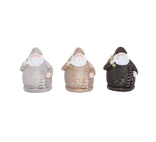 Deco Santa 3 assorted 11x10x15cm
