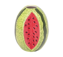 Vase Watermelon 14x13x18cm Green/Red