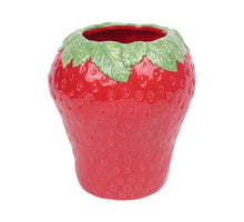 Vase Strawberry 32x32x34cm Green/Red