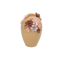 Vase Flower D12 H15cm Brown