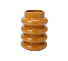 Vase Lagos D17 H25cm Ochre Yellow