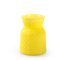 Vaas 'posh' glas mat geel h13,5 d10 cm