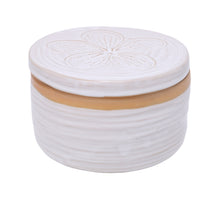 Storage Pot Ceramic Kallimasia D13 H8cm Brown/White