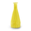 Bottle vase 'patty' glass matt yellow h21 d8.5 cm