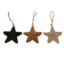 Hanger star fabric 13cm 1pc - Mixed