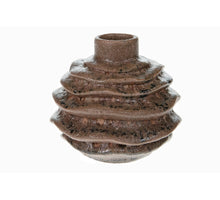 Vase ceramic Ø15x13.5cm Black/Grey