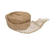 Pak á 6 rol jute net ribbon (4cm) natural 10m.
