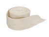 Pack of 6 rolls of jute net ribbon (4cm) semi bleached 10m.