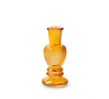 Kandelaar/vaasje 'liselot' oranje h12 d5,5 cm