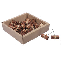 w/b. 40 bundles cinnamon 3 pcs/wire natural 4 cm