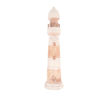 Lighthouse wood 16x16x78cm Natural/White