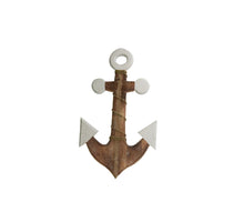 Anchor wood 34x2x58cm Natural/White