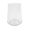 Vase cylinder glass transparent D14 H18 cm