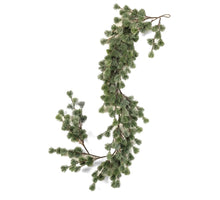 Cedar pine garland green/grey 180cm