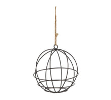 Hanging ball metal Ø18cm Black