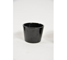 Conical pot gloss black 8 cm series 440