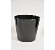 Konische pot zwart glans 19 cm serie 440