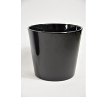 Konische pot zwart glans 26 cm serie 440