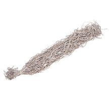 pc. 1 bundle browny skin splitted 400gr. frosted white 100cm