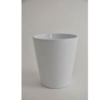 Konische (orchidee) vaas wit glans 15cm serie 441