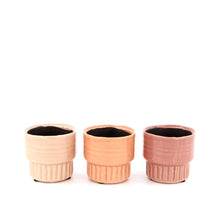 Planter ceramic Ø8.2x7.5cm Pink mix