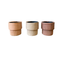 Planter ceramic Ø11x10.5cm Pink mix