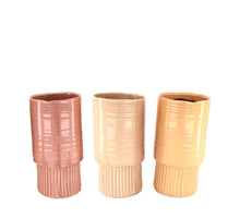 Vase ceramic Ø14x28cm Pink mix