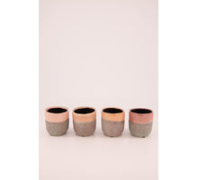 Planter ceramic Ø8x8.5cm 1pc Pink mix