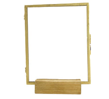 Photo frame metal 21x7x28cm Antique gold