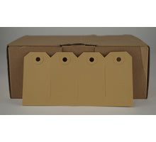 Kadolabels bruin 45x90mm doos á 1000st