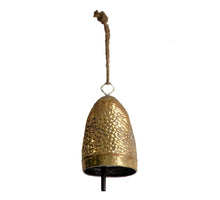 Bell metal 11x8.5x19cm Gold white-washed
