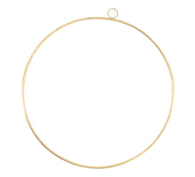 Ring metal Ø59x1cm Gold white-washed