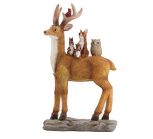 Deer polyresin 14.5x8.5x26cm Brown