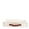 Drawer wood 28x12x5cm Antique White-wash