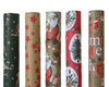 Rol inpakpapier papier 5 assortie xmas 200x70cm