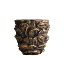 Planter cement Ø16.5x15cm Bronze
