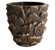 Planter cement Ø20x19.5cm Bronze