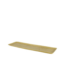 Plate rectangular aluminum 48x15x1.75cm Gold