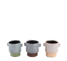 Planter ceramic 10x8x8.5cm Mixed Blue