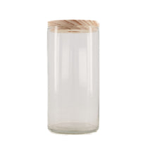 Vase glass with lid Ø10.1x20.8cm Natural