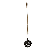 Hanger pulley iron 14x5x17.5cm Brown