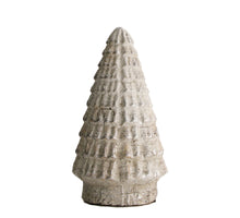 Tree cement Ø12x21cm Silver