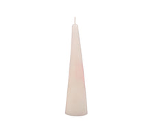 pc. 1 cone candle frosted 14 hrs. White 41x150mm