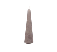 pc. 1 cone candle frosted 46 hrs. cool gray 60x250mm