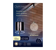 Hang draaimotor met roterend effect binnen zwart D.6.5cm x H.9cm