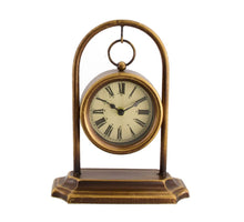 Clock iron 20x10.5x25cm Gold