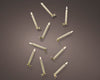 LED Christmas tree candle clip Gold/warm white D1.5 H14cm 10 pcs